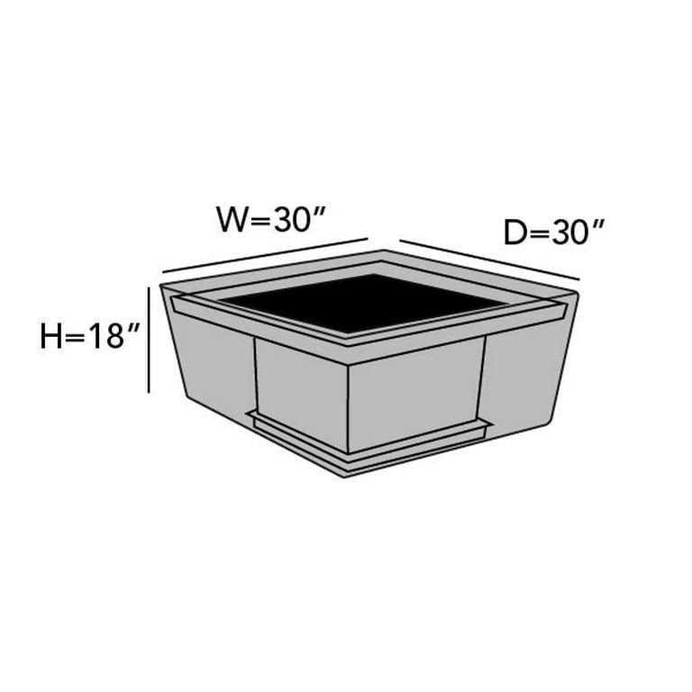 Covermates Square Fire Pit Cover Fits Up Water Resistant