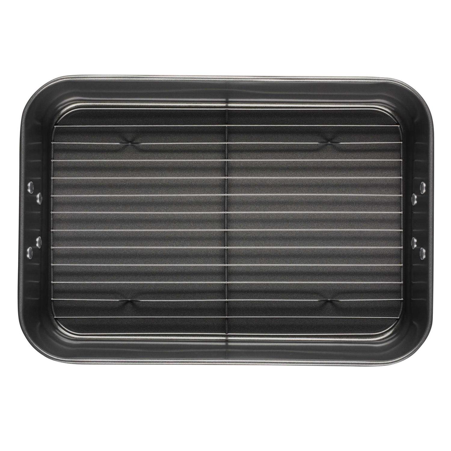 Farberware Bakeware Nonstick Roaster with Flat Rack