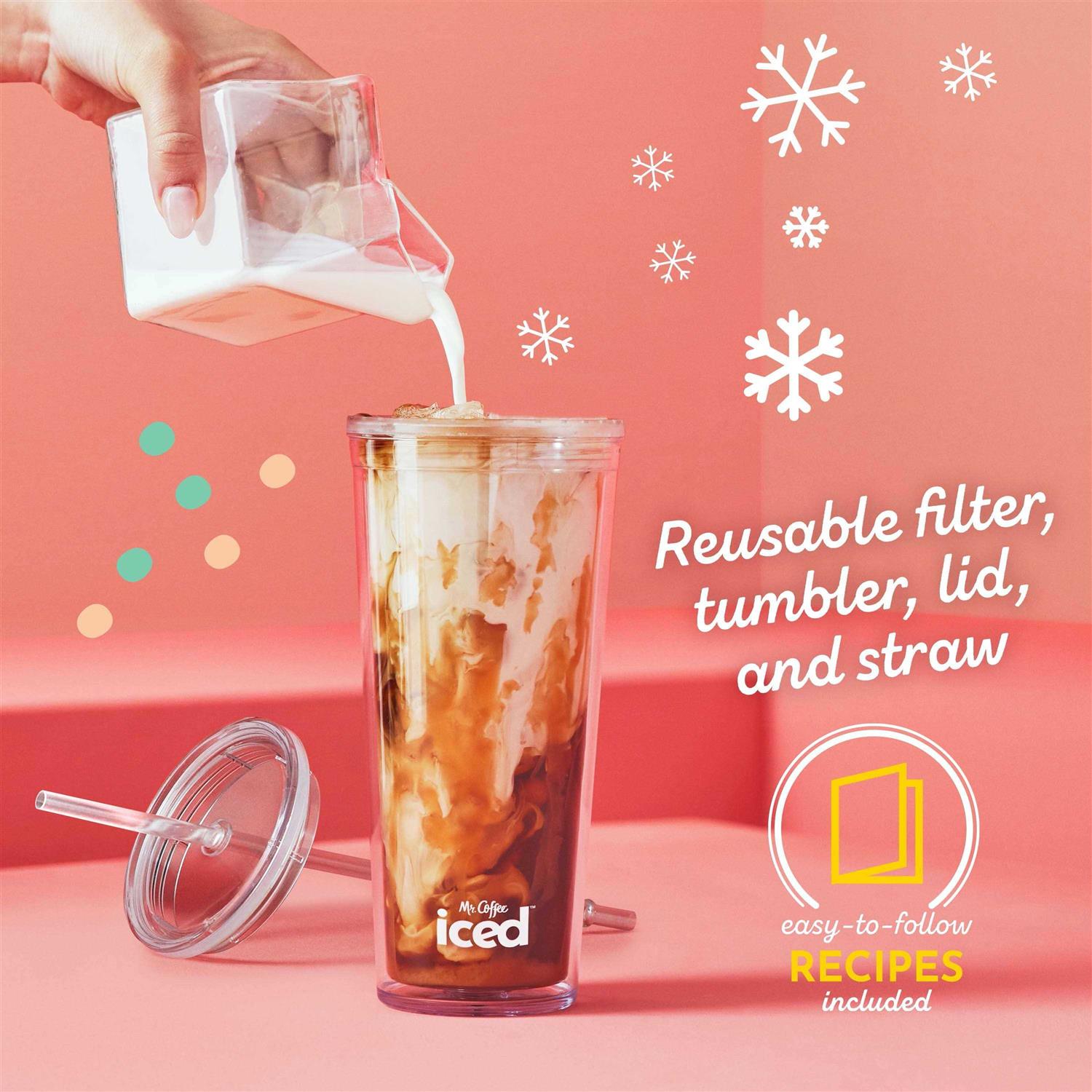 Mr. Coffee Single-Serve Iced and Hot Coffee Maker with Reusable Tumbler and