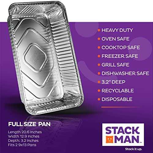 Full Size Large Aluminum Pans Disposable Foil 21×13 Deep Steam Table Chafing Pan
