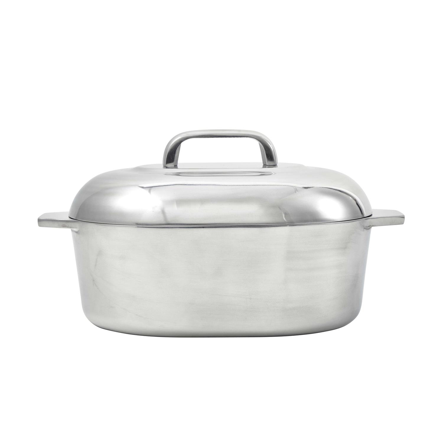 Imusa USA Heavy Duty Cajun Oval Cast Aluminum Roaster