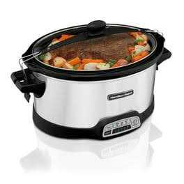 Crock-Pot scr503sp 5-Quart Smudgeproof Round Manual Slow Cooker with Dipper