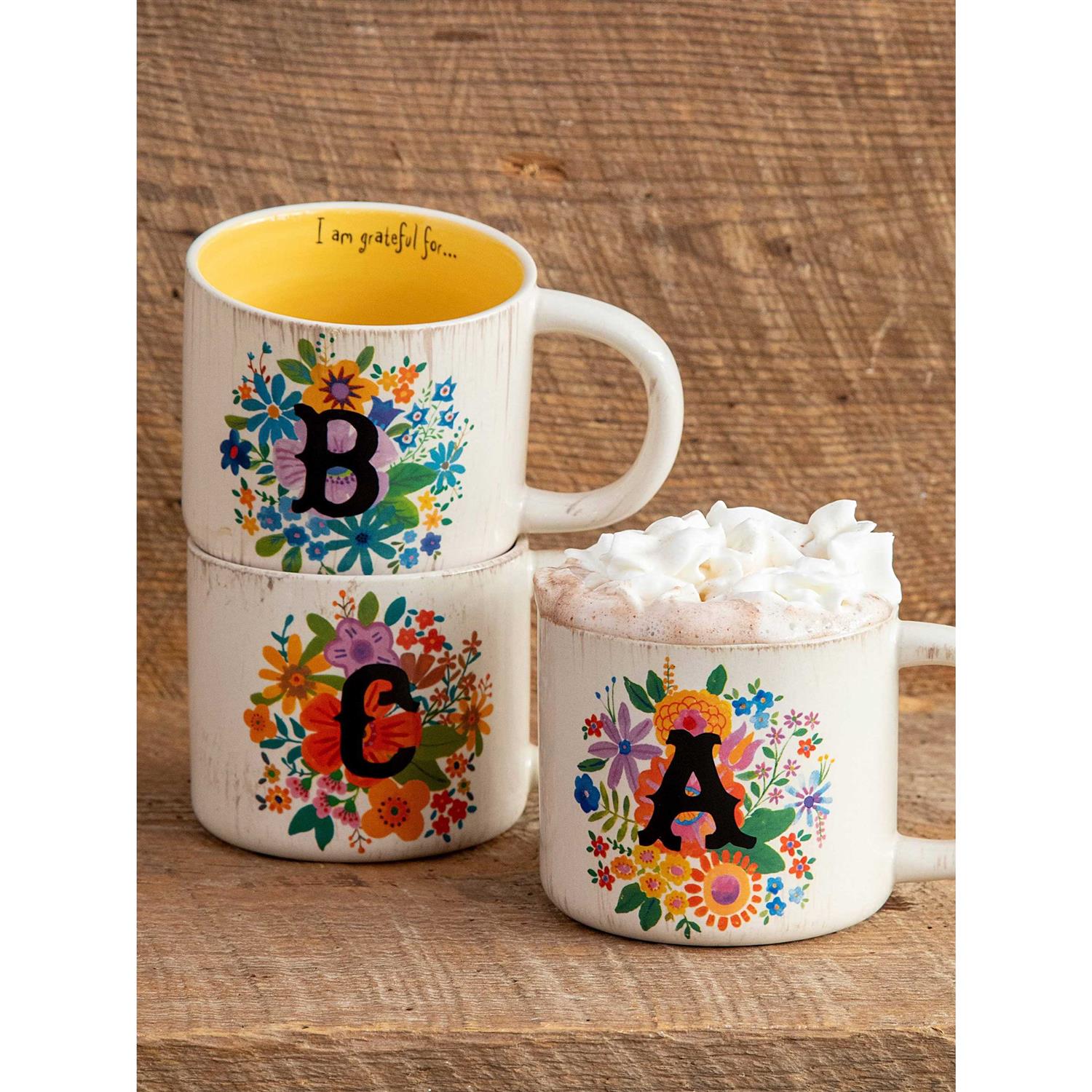 Natural Life Initial Coffee Mug