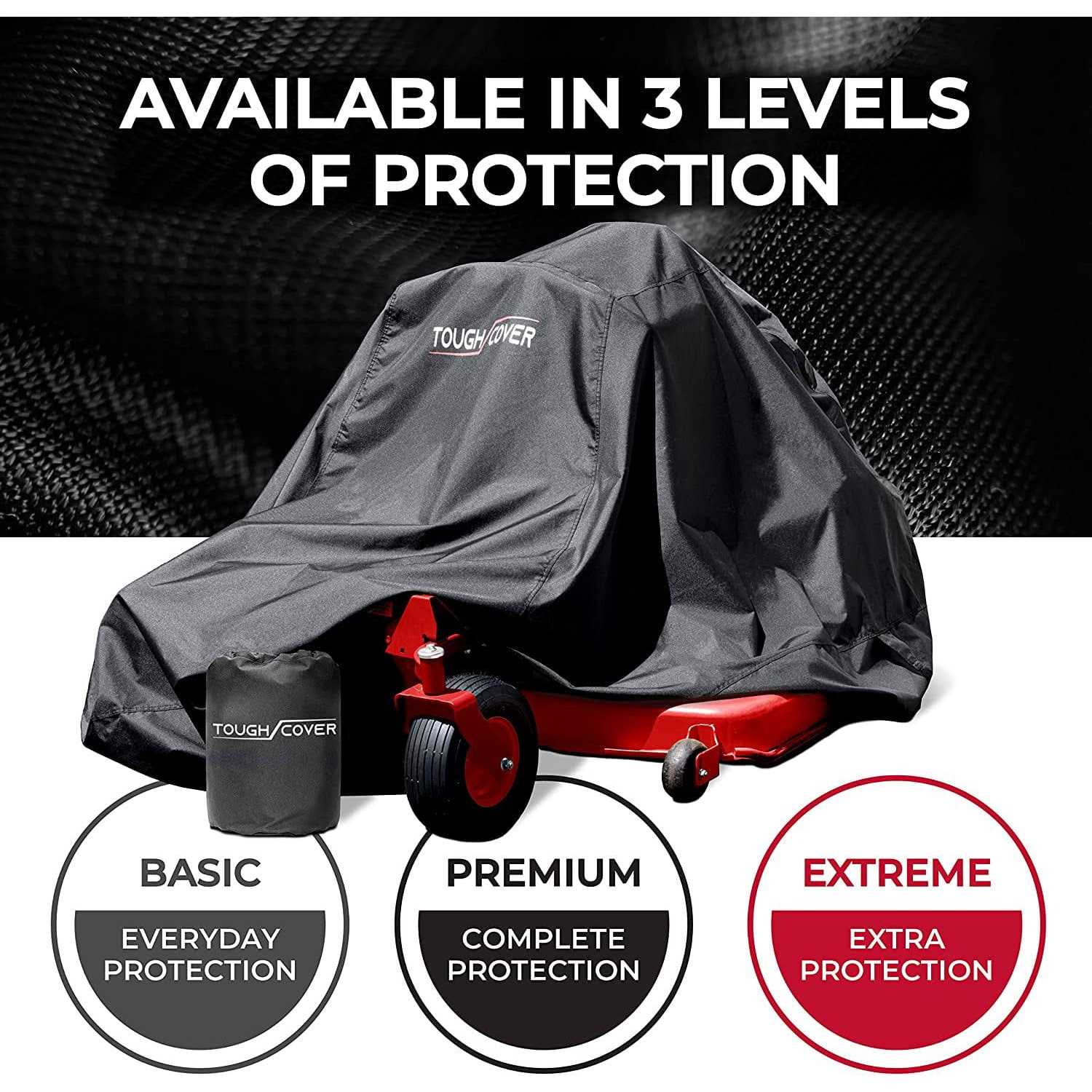 Tough Cover Extreme Edition Zero-Turn Mower Cover Heavy Duty 600d Marine Grade Fabric