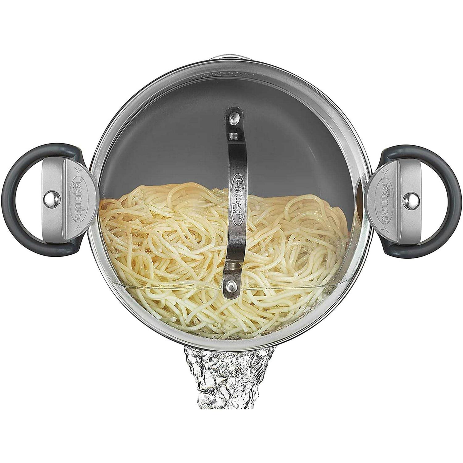 Gotham Steel Pasta Pot Twist and Lock Handles