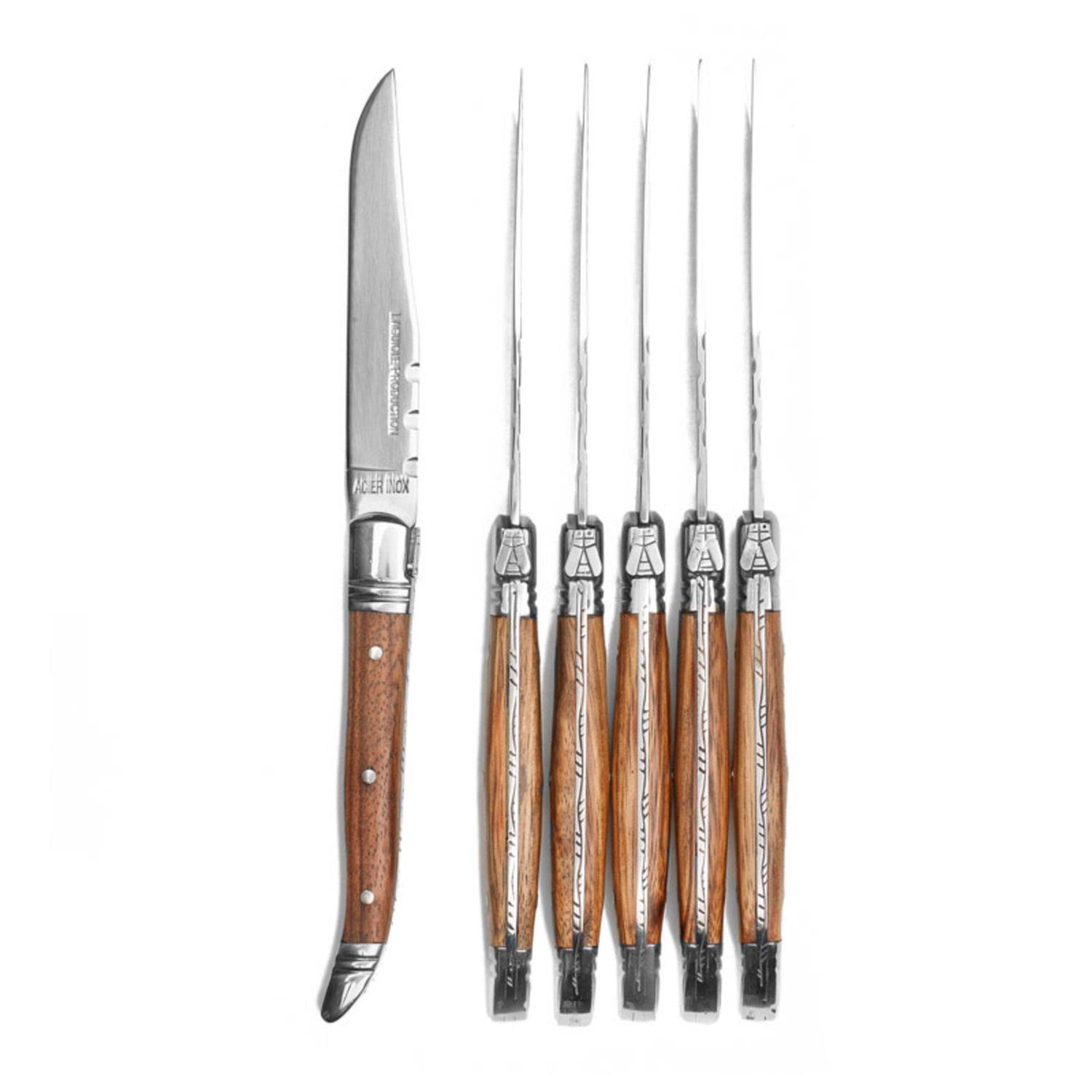 Laguiole Evolution Laguiole Tradition 6-Piece Steak Knife Set