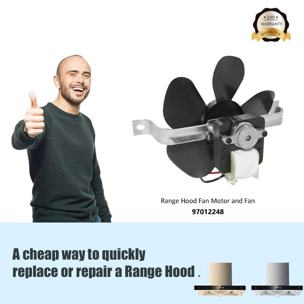 97012248 Range Hood Fan Motor Replacement Part by Romalon Fit for Ken-More Bp17 99080492 S97012248 99080363
