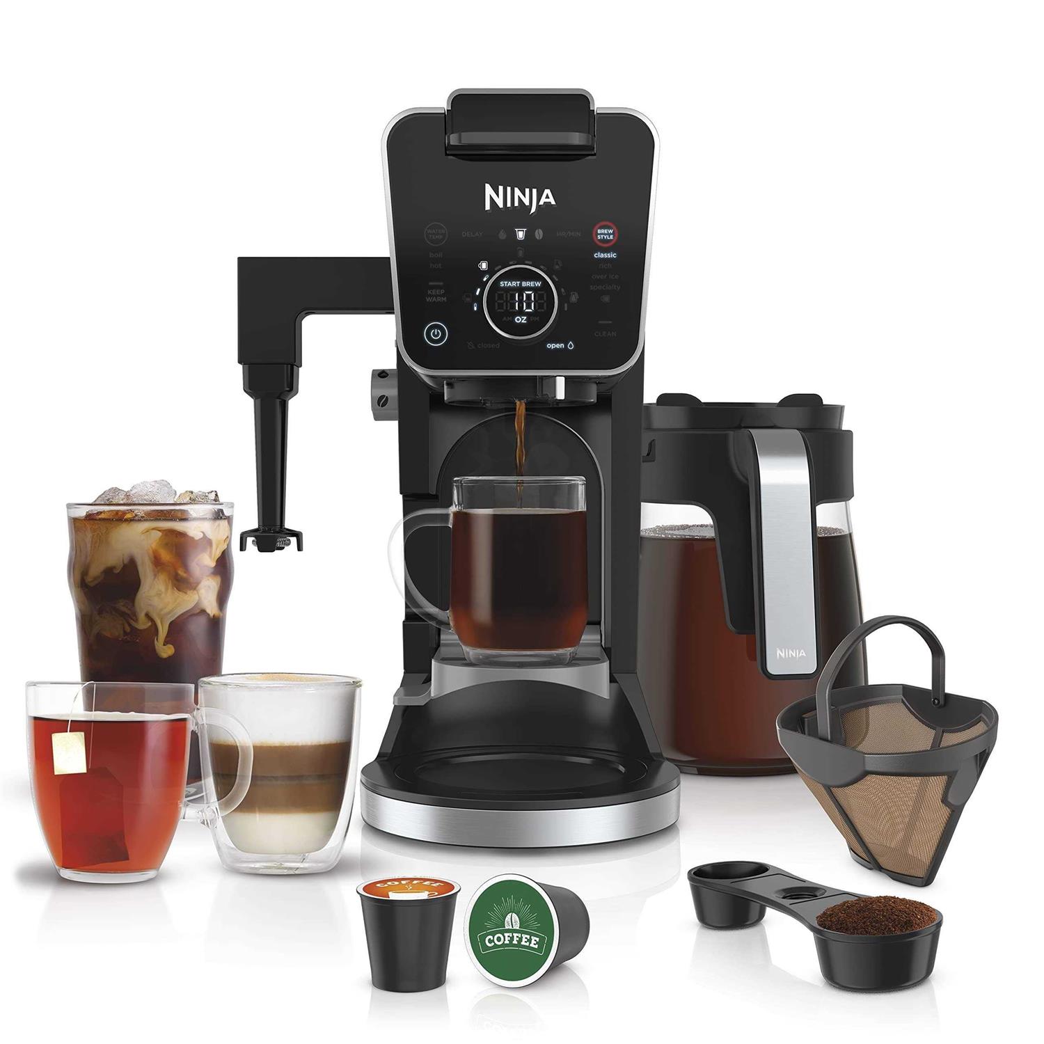 Ninja CFP307 DualBrew Pro Specialty Coffee System Single-Serve compatible with K-cups