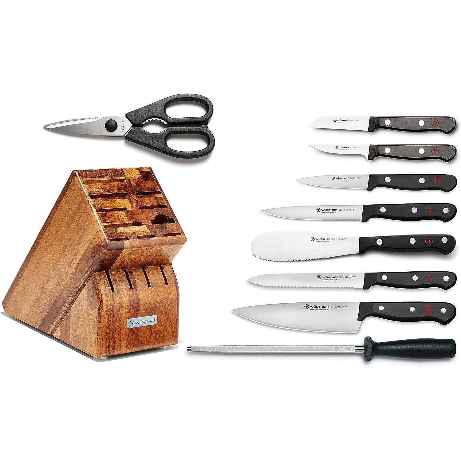 Wusthof Gourmet 10-Piece Knife Block Set