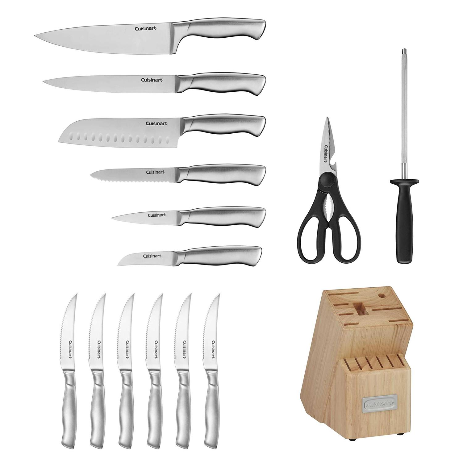 Cuisinart 15 Piece Stainless-Steel Hollow Handle Block Set