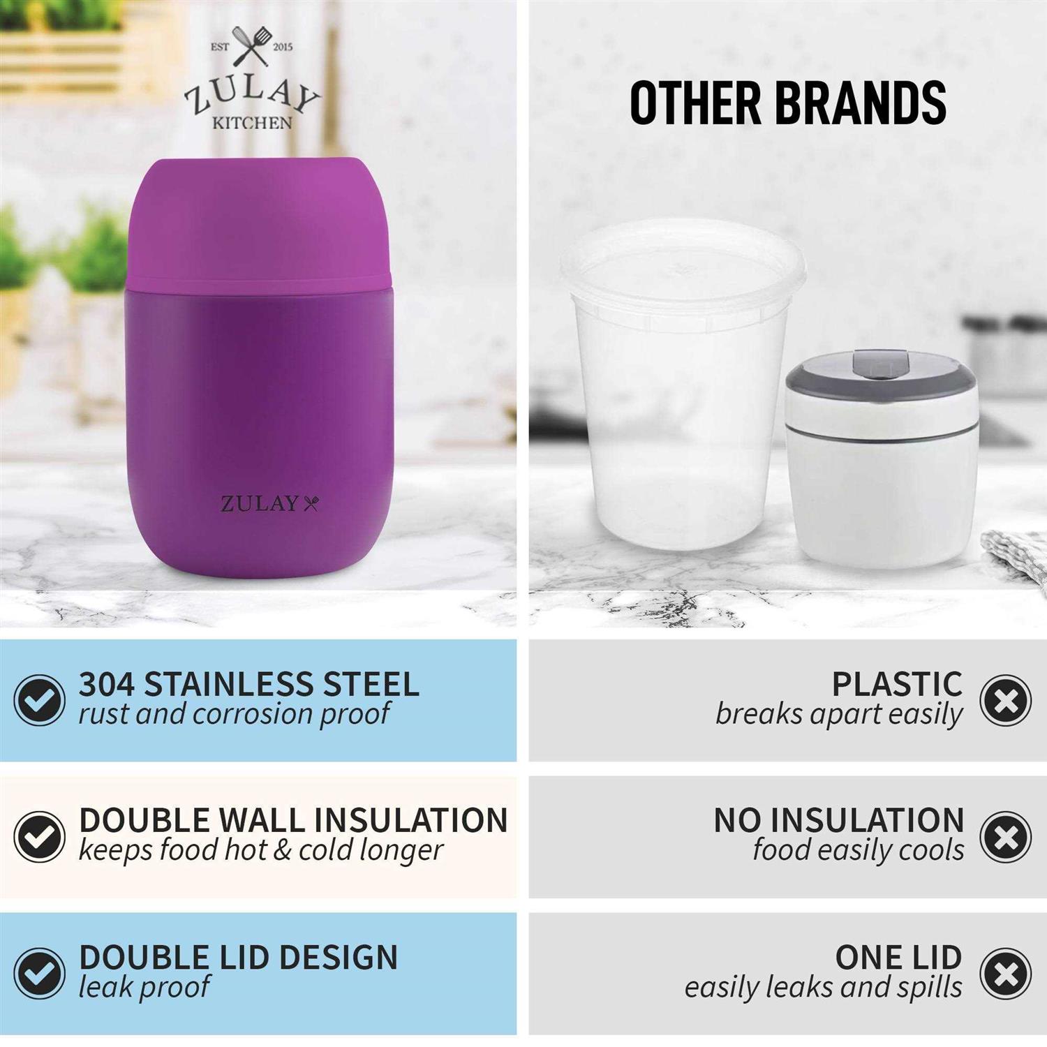 Zulay Kitchen Zulay Vacuum Insulated Lunch Container