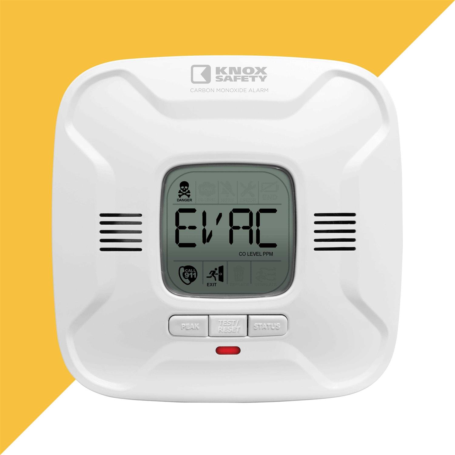 Knox Safety Voice Alert & Display Battery Operated Carbon Monoxide Detector