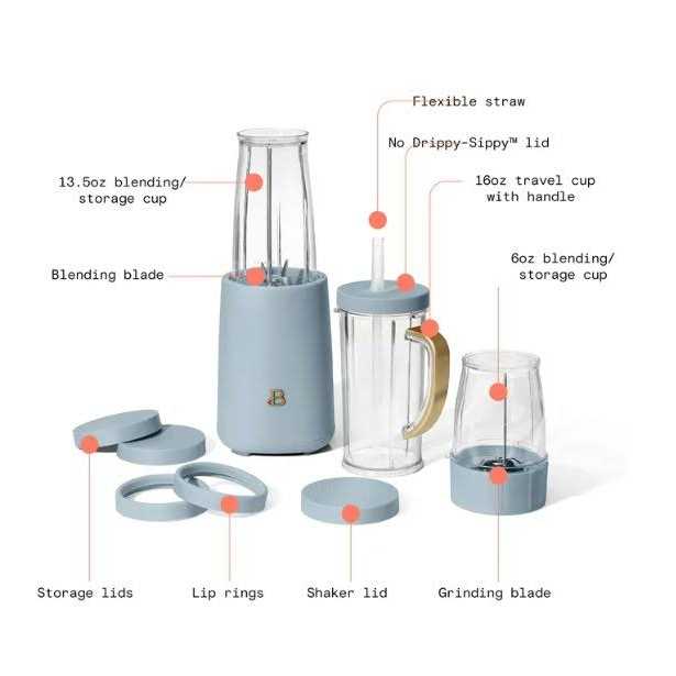 Beautiful Personal Blender 12 Piece Set