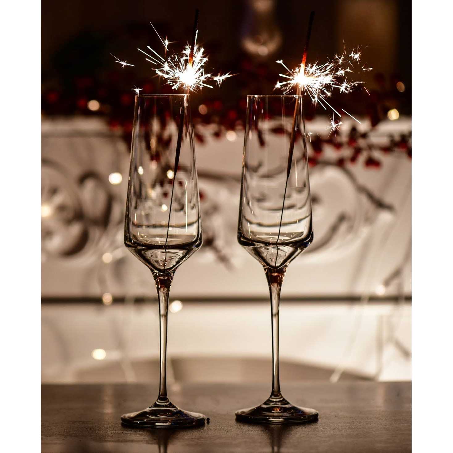 Hotel Collection Set of 4 Flute Glasses