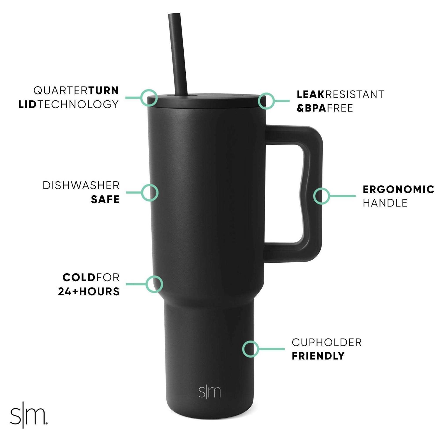 Simple Modern 40 oz Tumbler with Handle and Straw Lid