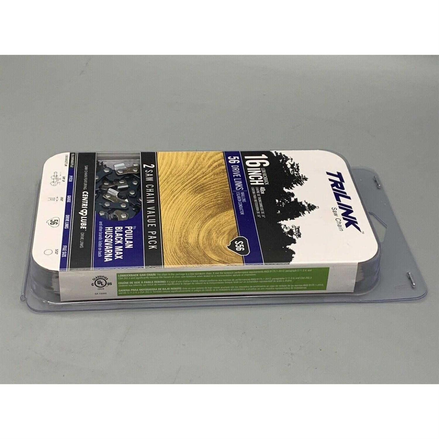 TriLink 16 Saw Chain 2-Pack S56
