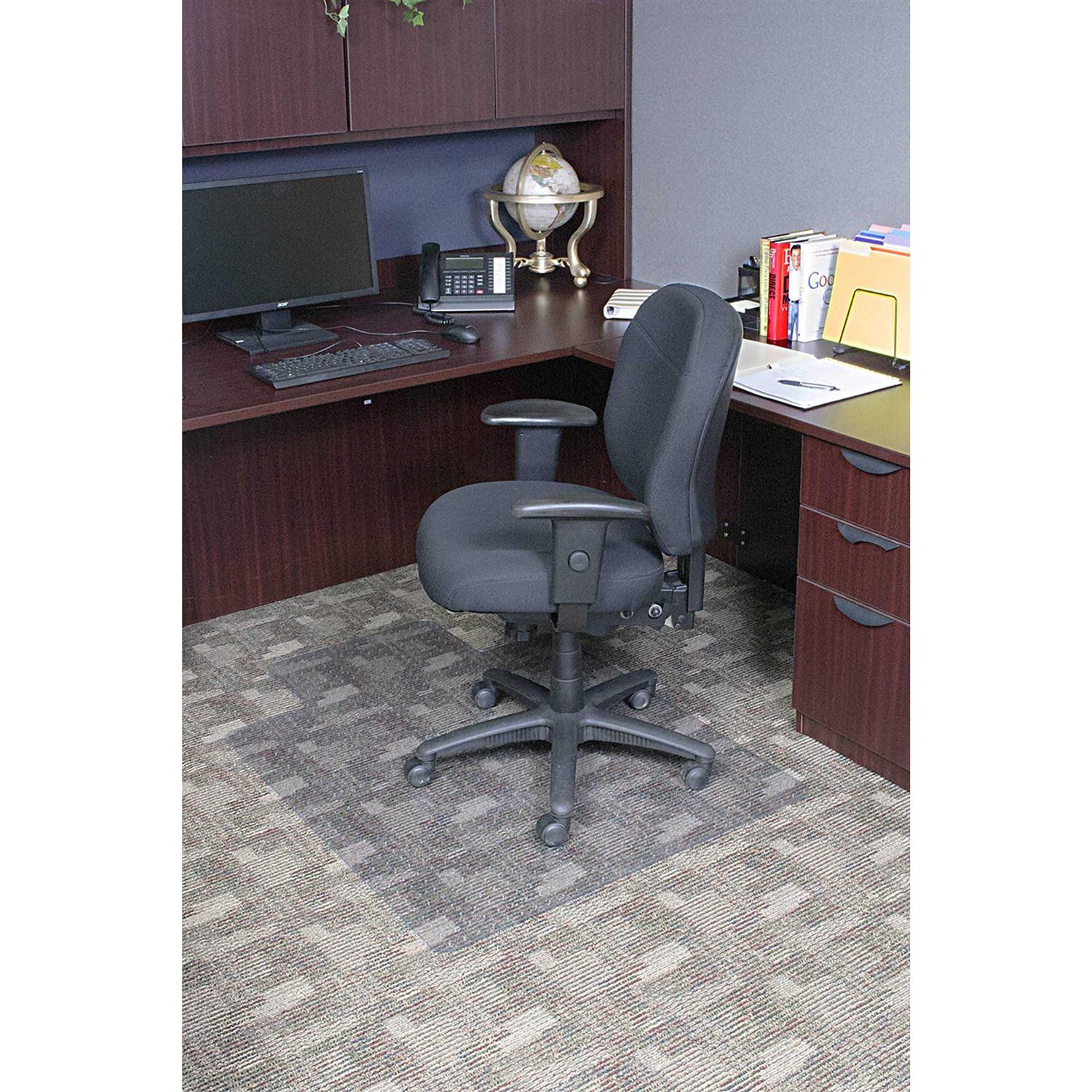 Dimex Office Chair Mat for Low Pile Carpet with Lip 36 x 48