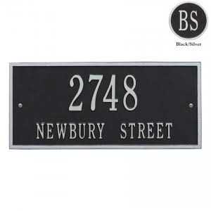 Whitehall Hartford Wall One Line Address Plaque