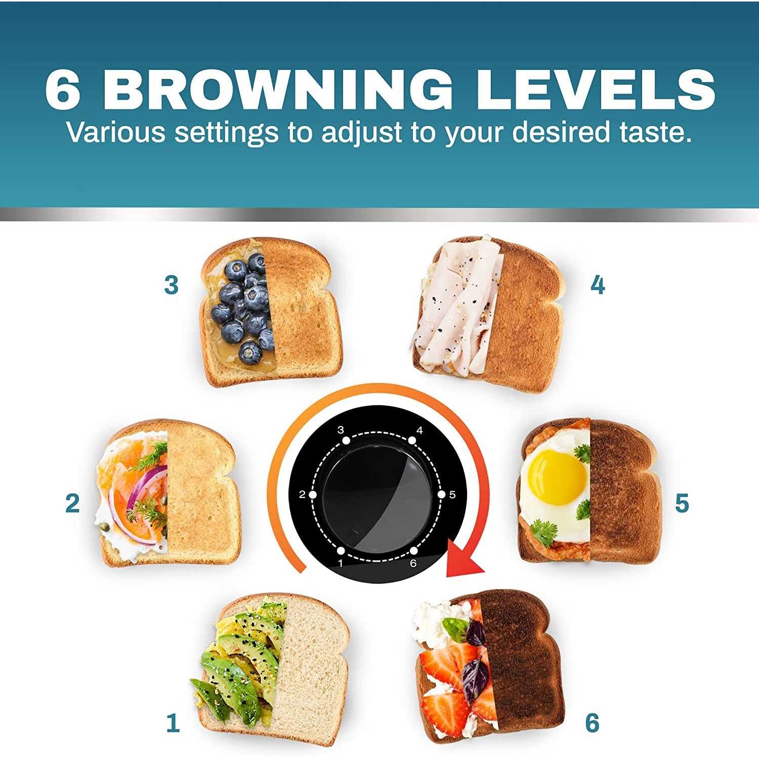 Elite Gourmet 4 Slice Long Slot Cool Touch Toaster