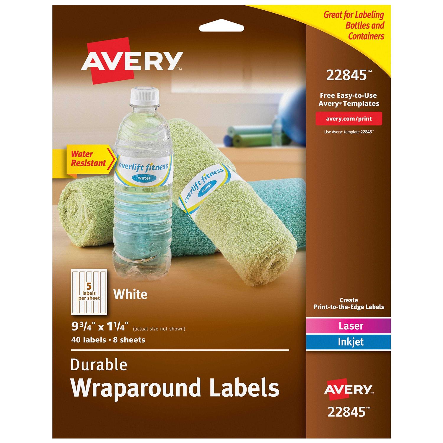 Avery Durable Wraparound Labels 22845