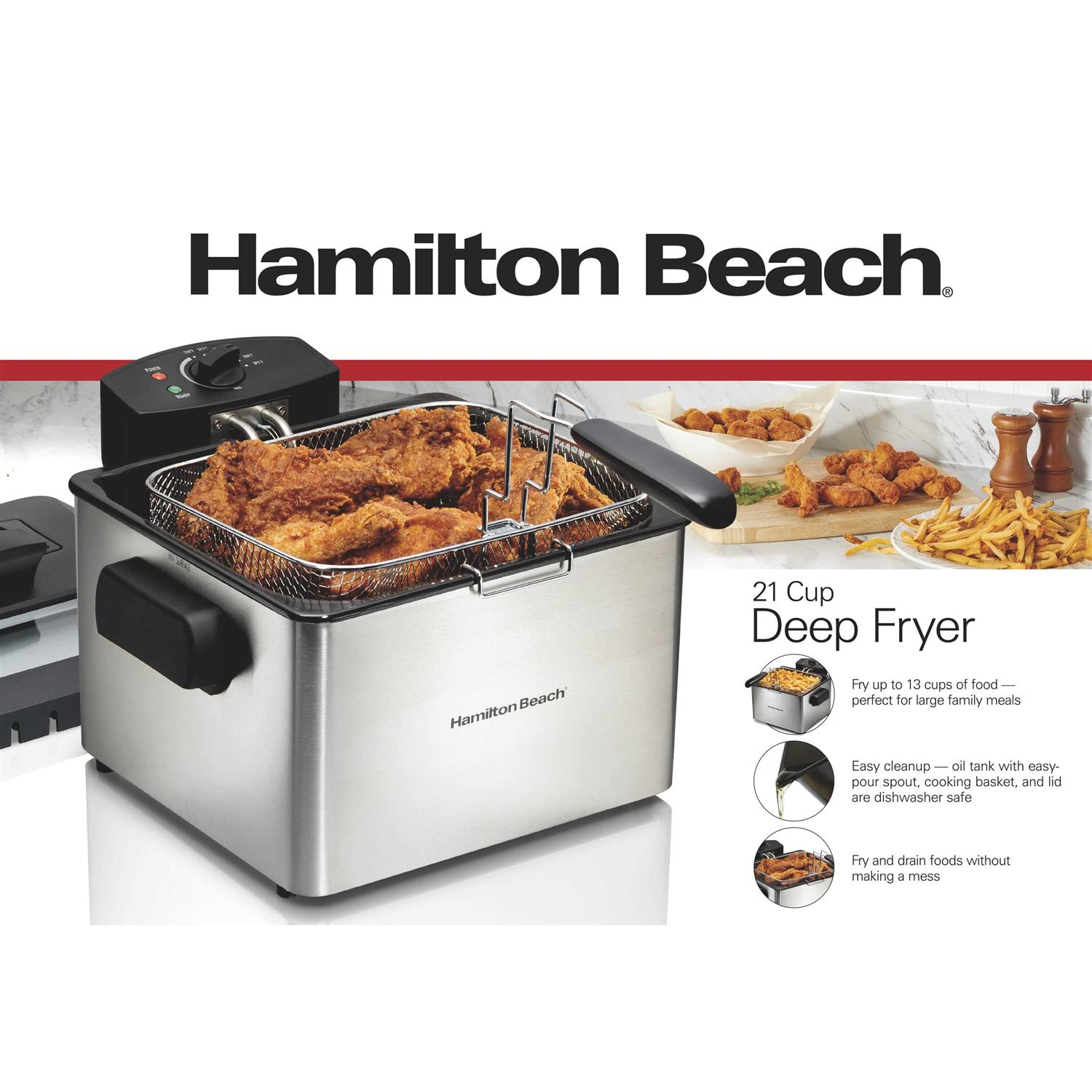 Hamilton Beach Professional-Style Deep Fryer