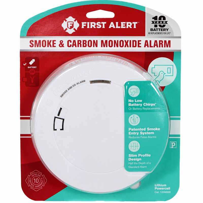 First Alert PRC710 10-Year Battery Photoelectric Smoke Carbon Monoxide Alarm