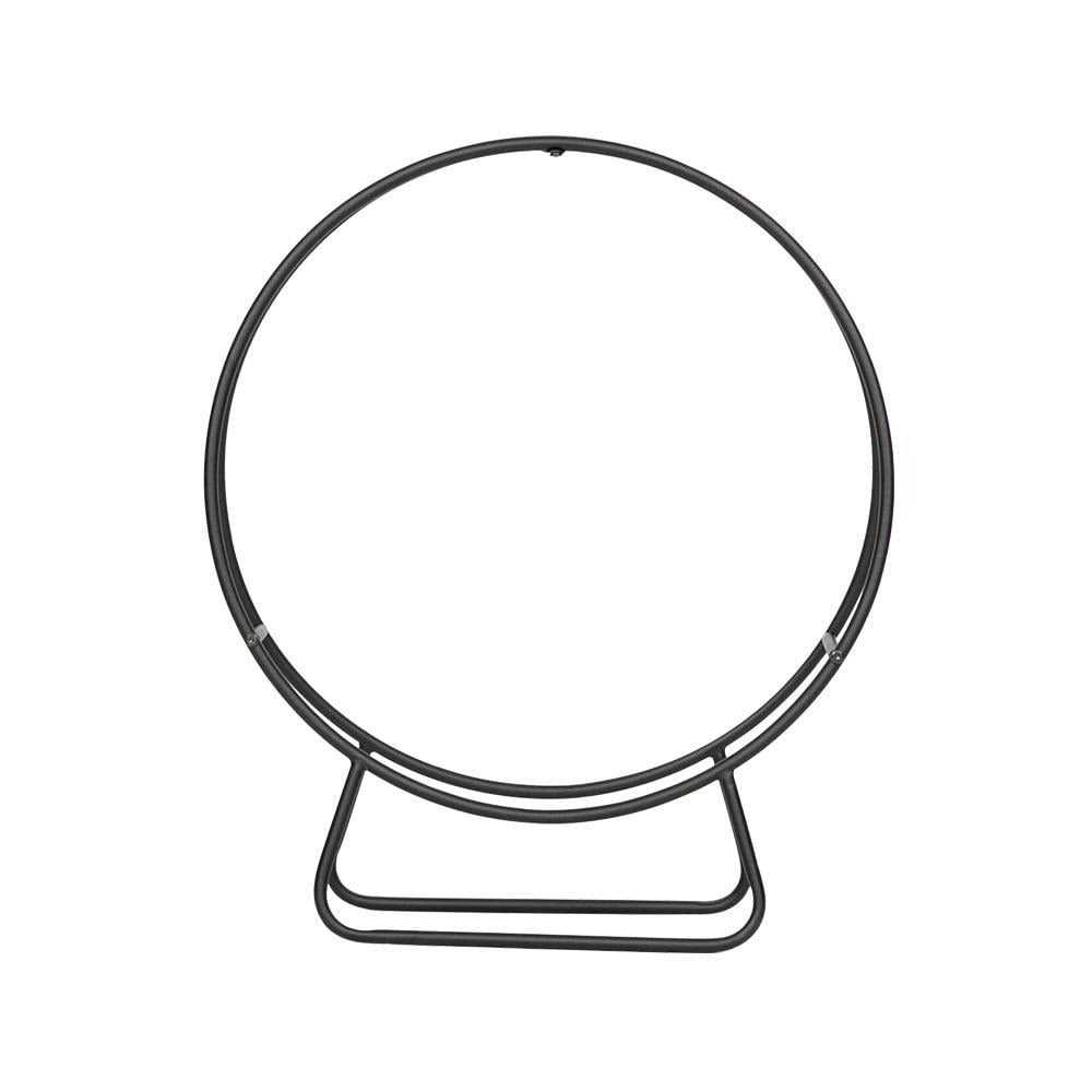 Zimtown 24 Inch Steel Firewood Log Hoop Rack Round Wood Storage Holder