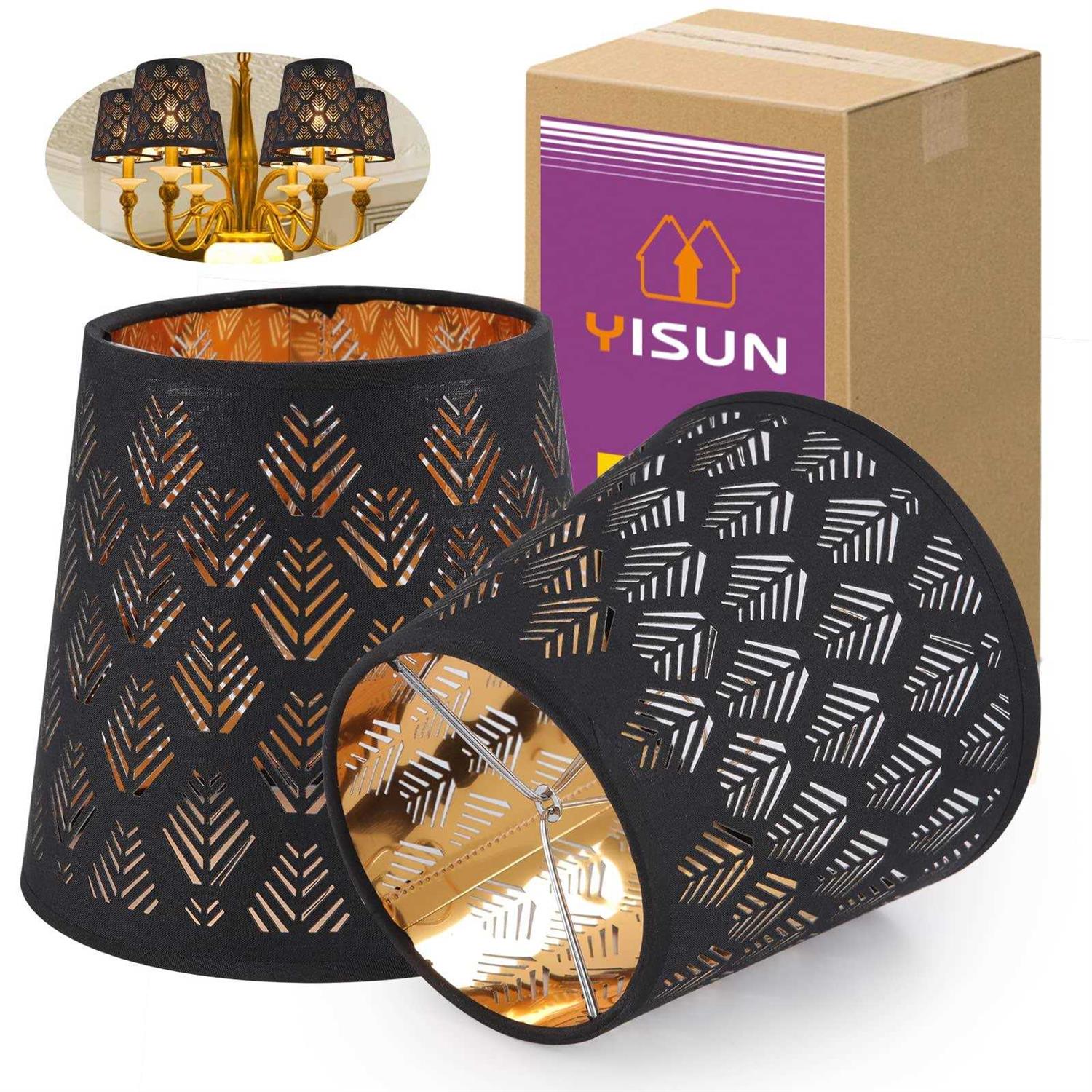 YISUN Lamp Shades Set of 6 Chandelier Small Lamp Shade