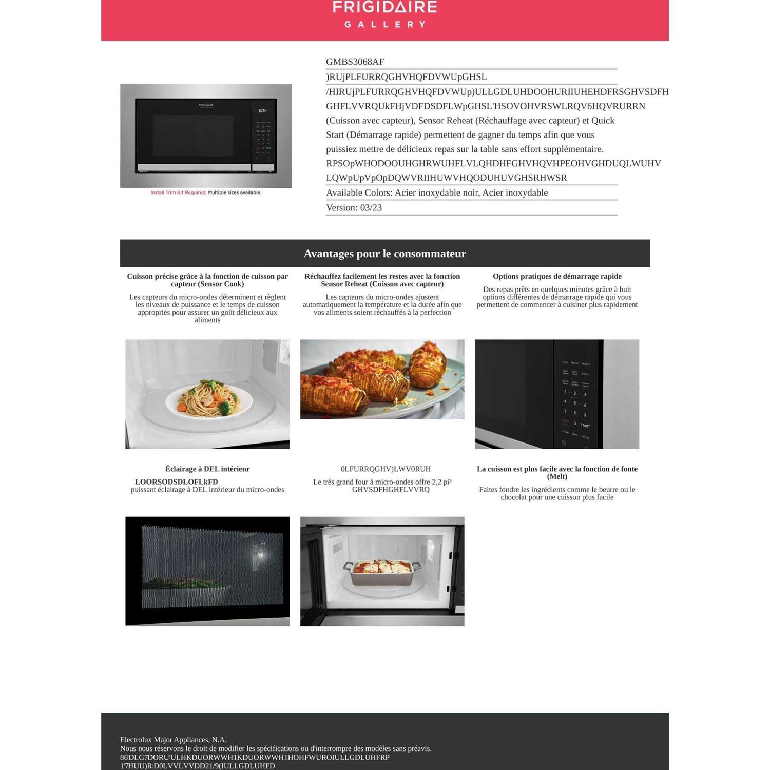 Frigidaire Gallery 30 Stainless Steel Microwave Trim Kit