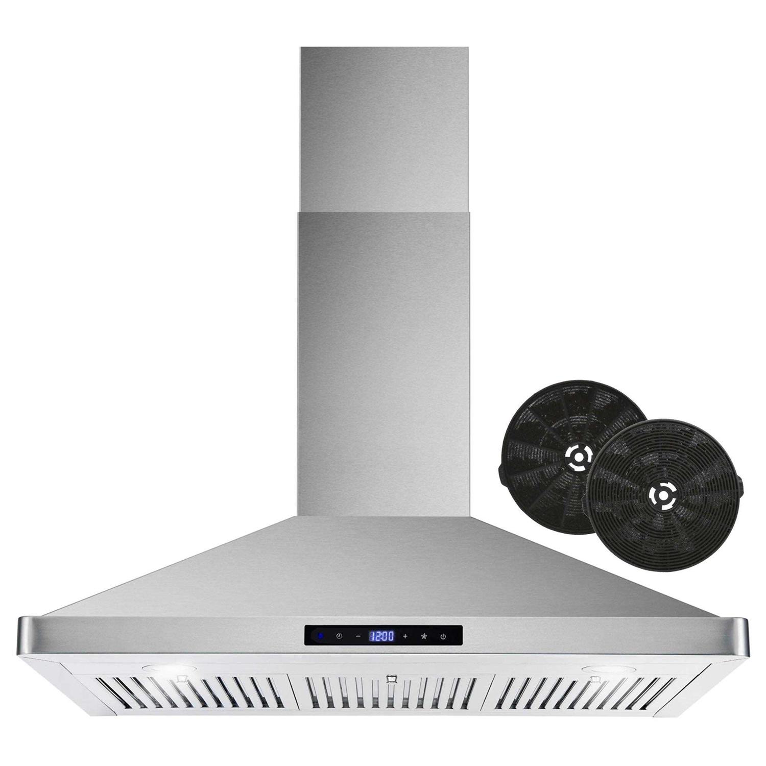 Cosmo 36-Inch 380 CFM Ductless Wall Mount Range Hood in Stainless Steel COS-63190S-DL