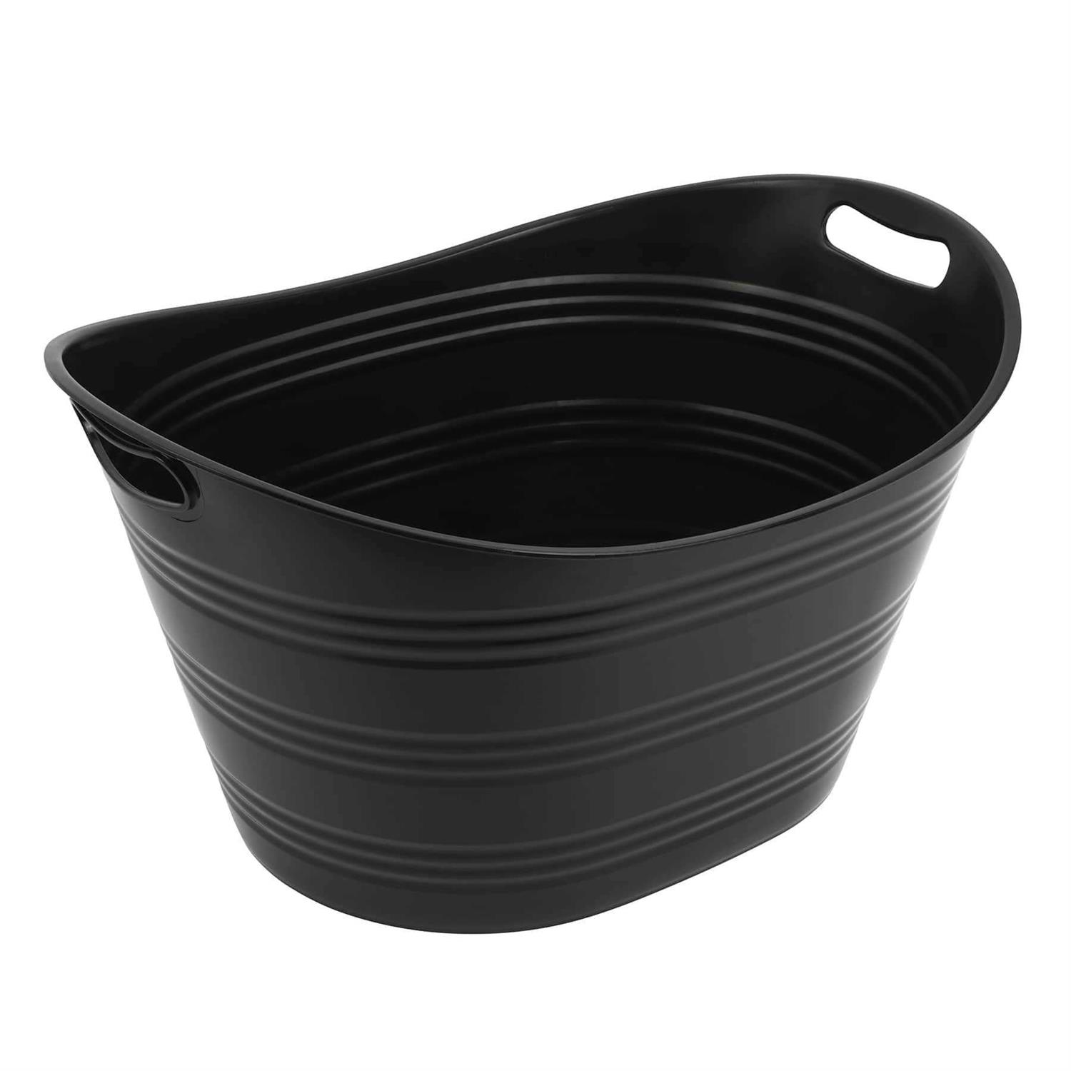 Celebrate It Plastic Ice Tub Black