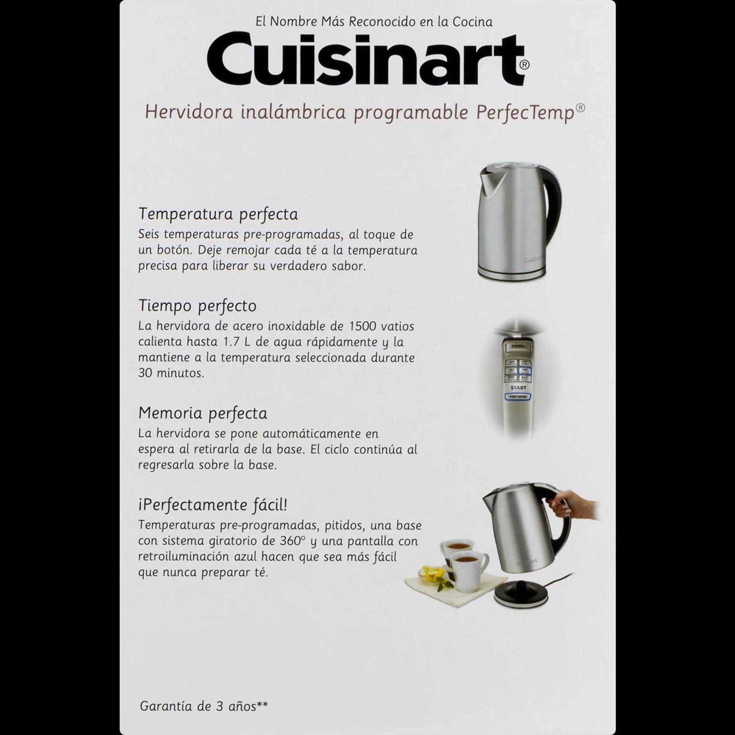 Cuisinart PerfecTemp Cordless Electric Kettle