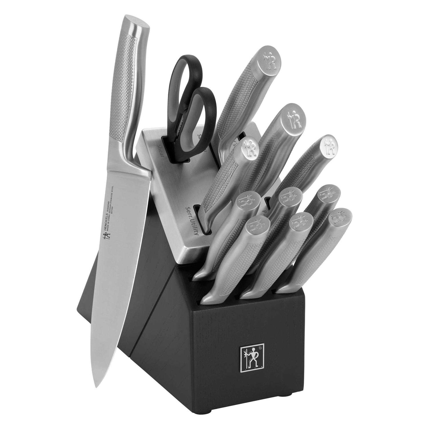 Henckels Diamond 13-pc Self-Sharpening Knife Block Set