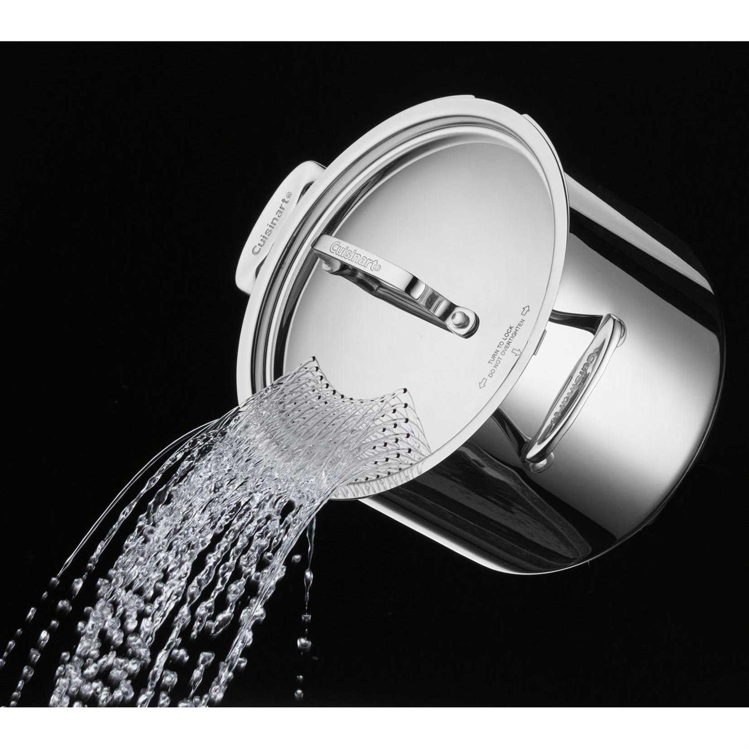 Cuisinart Chef’s Classic 6-Qt. Stainless Steel Pasta Pot with Straining Cover