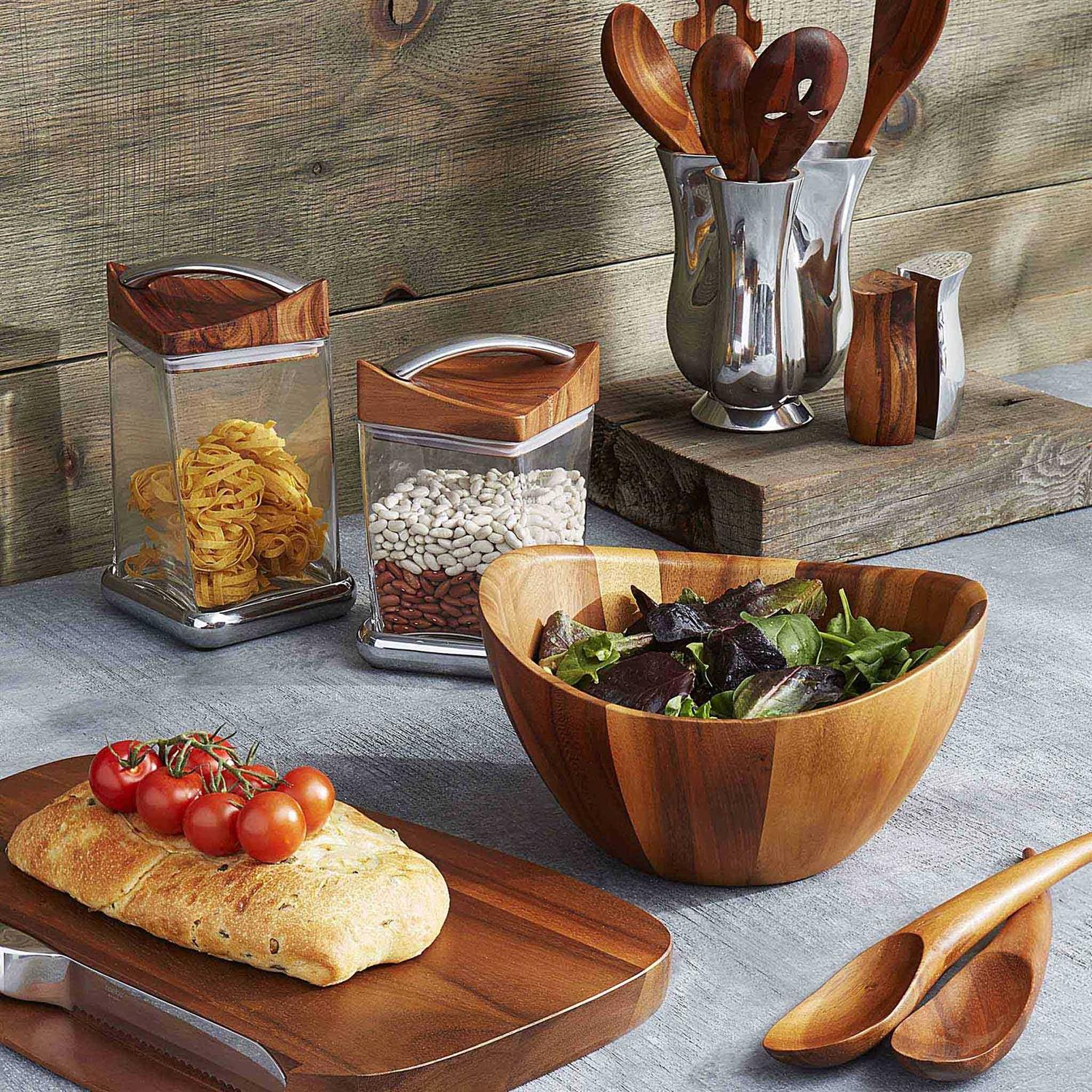 Nambe Harmony 3 Piece Salad Set