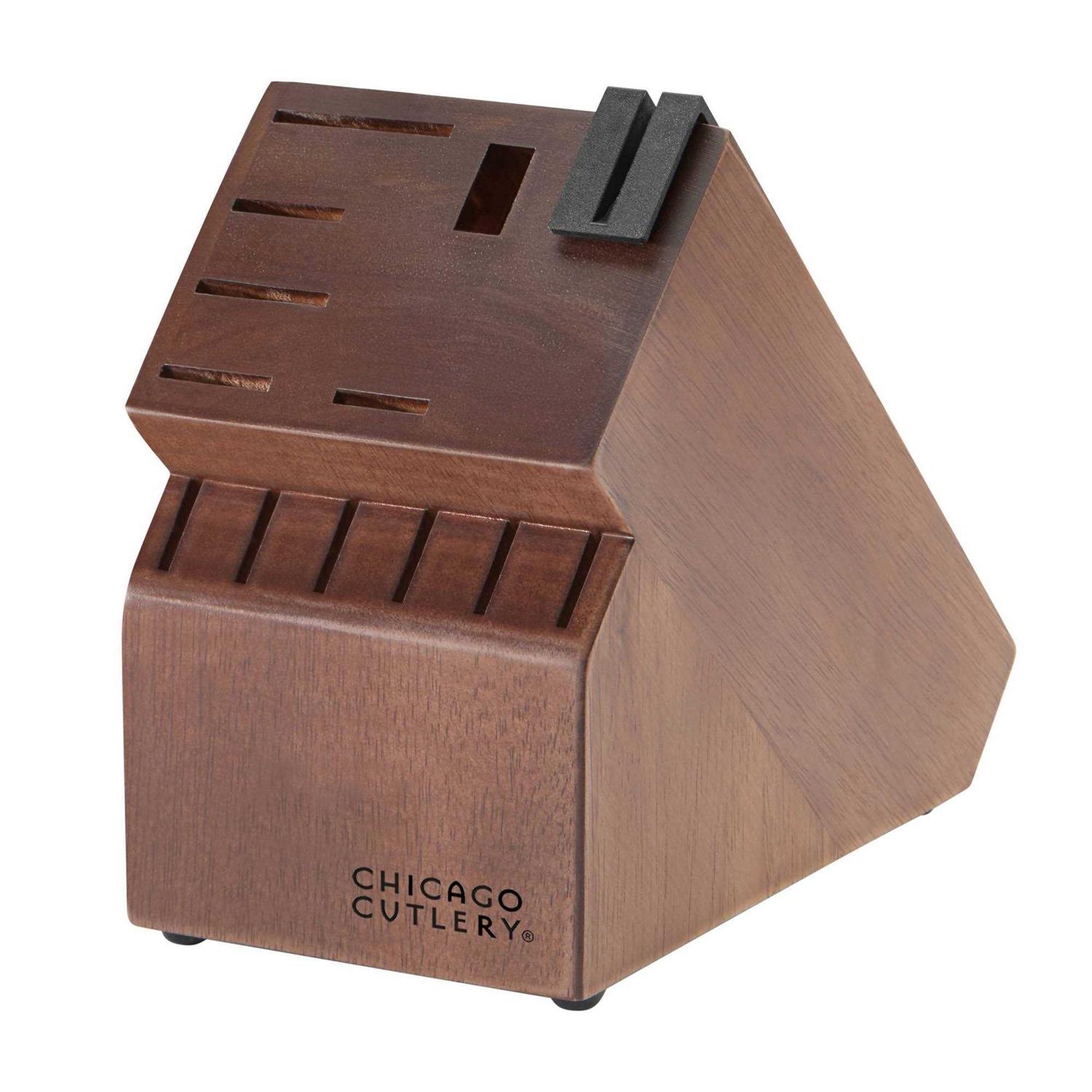 Chicago Cutlery Signature Edge Walnut 13 Piece Knife Block Set