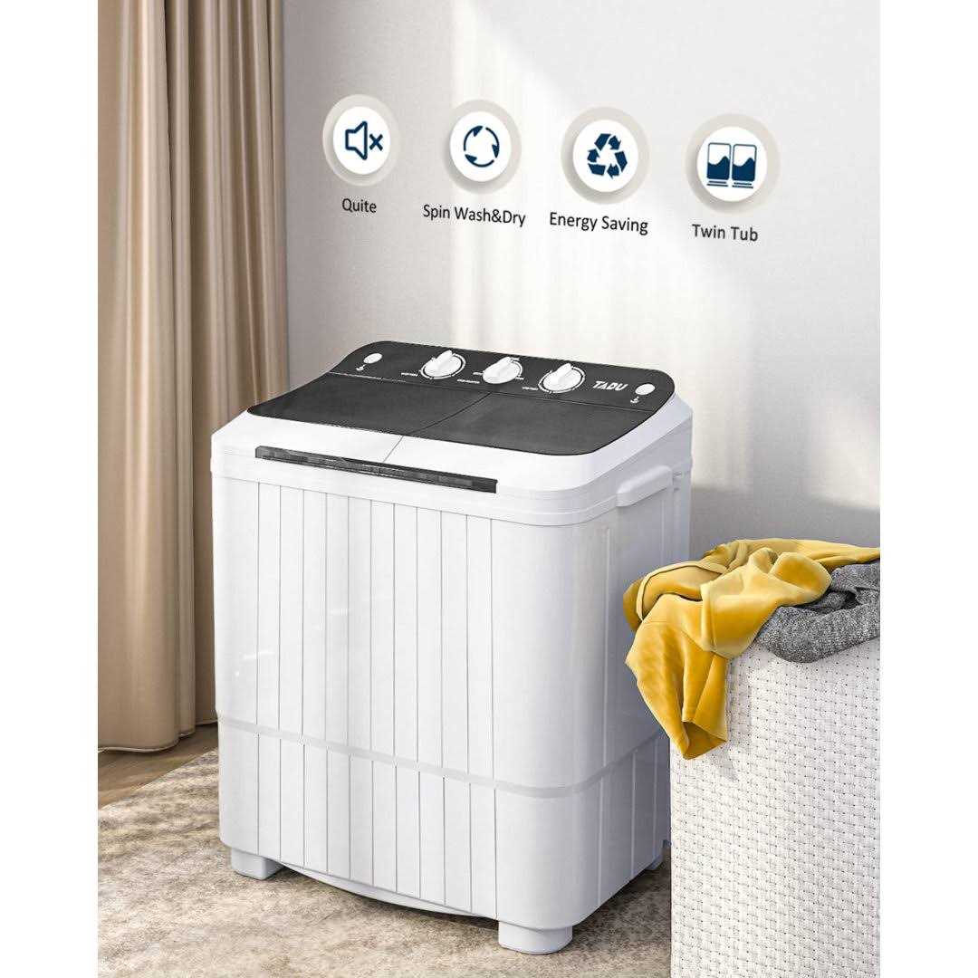 410012710WTATABU 16.5Lbs Portable Washer & Dryer Combo in White