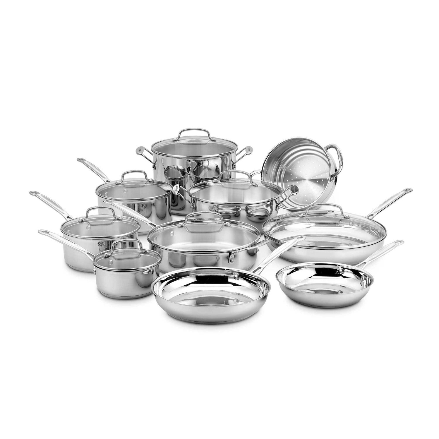 Cuisinart 17-Piece Chef’s Classic Stainless Cookware Set