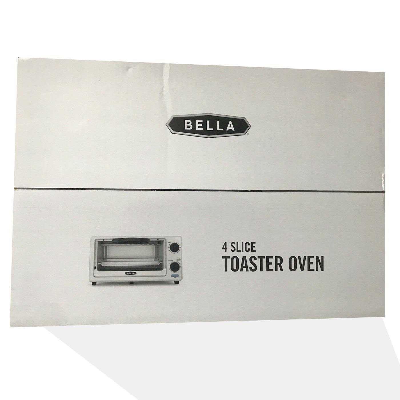 Bella 4-Slice Stainless Steel Toaster Oven