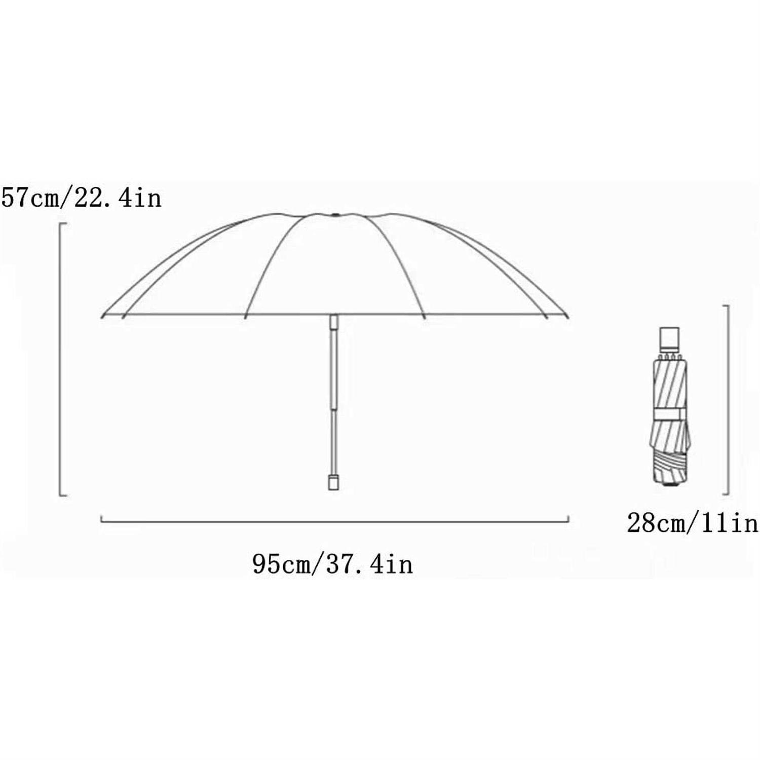 Automatic umbrella windproof travel umbrella windproof small lightweight sturdy steel shaft mini folding and portable backpack car purse men and