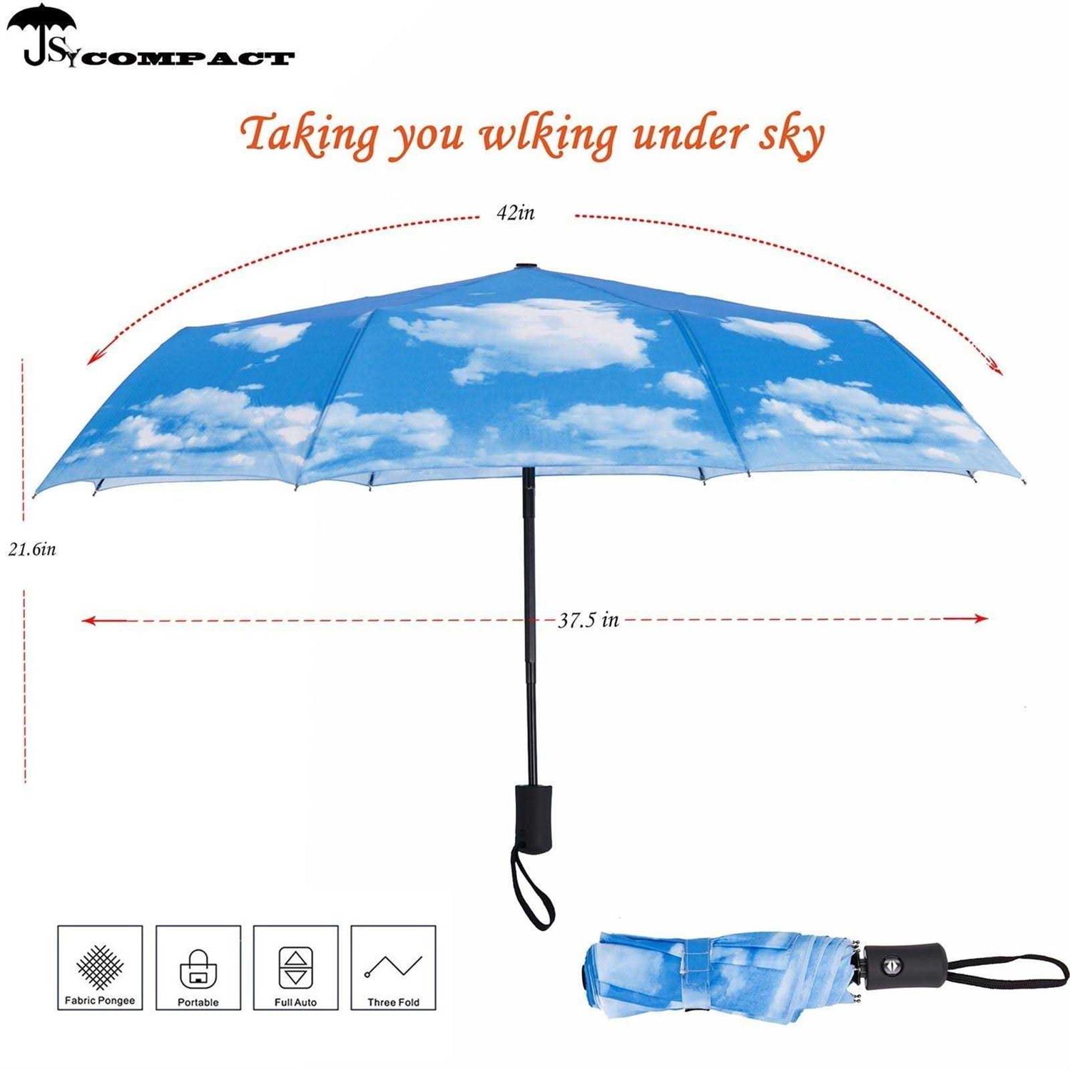 SY Compact Travel Umbrella Windproof Automatic Umbrellas-Factory Outlet Umbrella