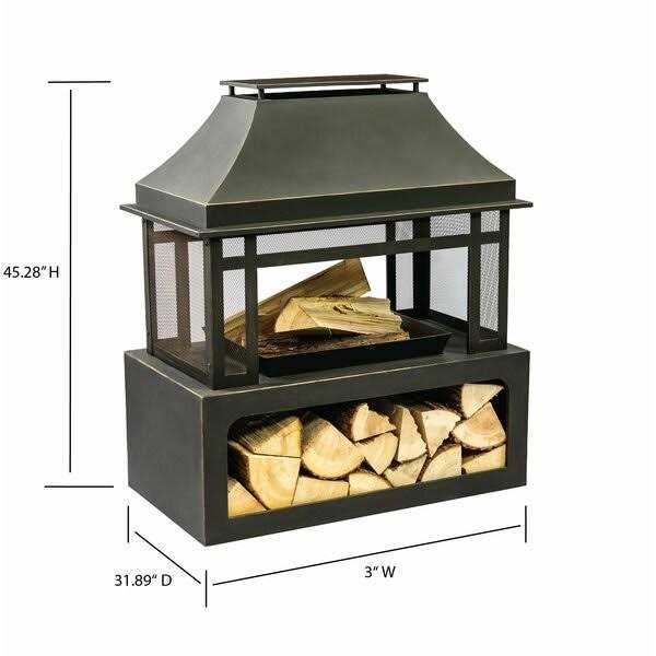Deko Living Metal Wood Burner Fireplace COB10501