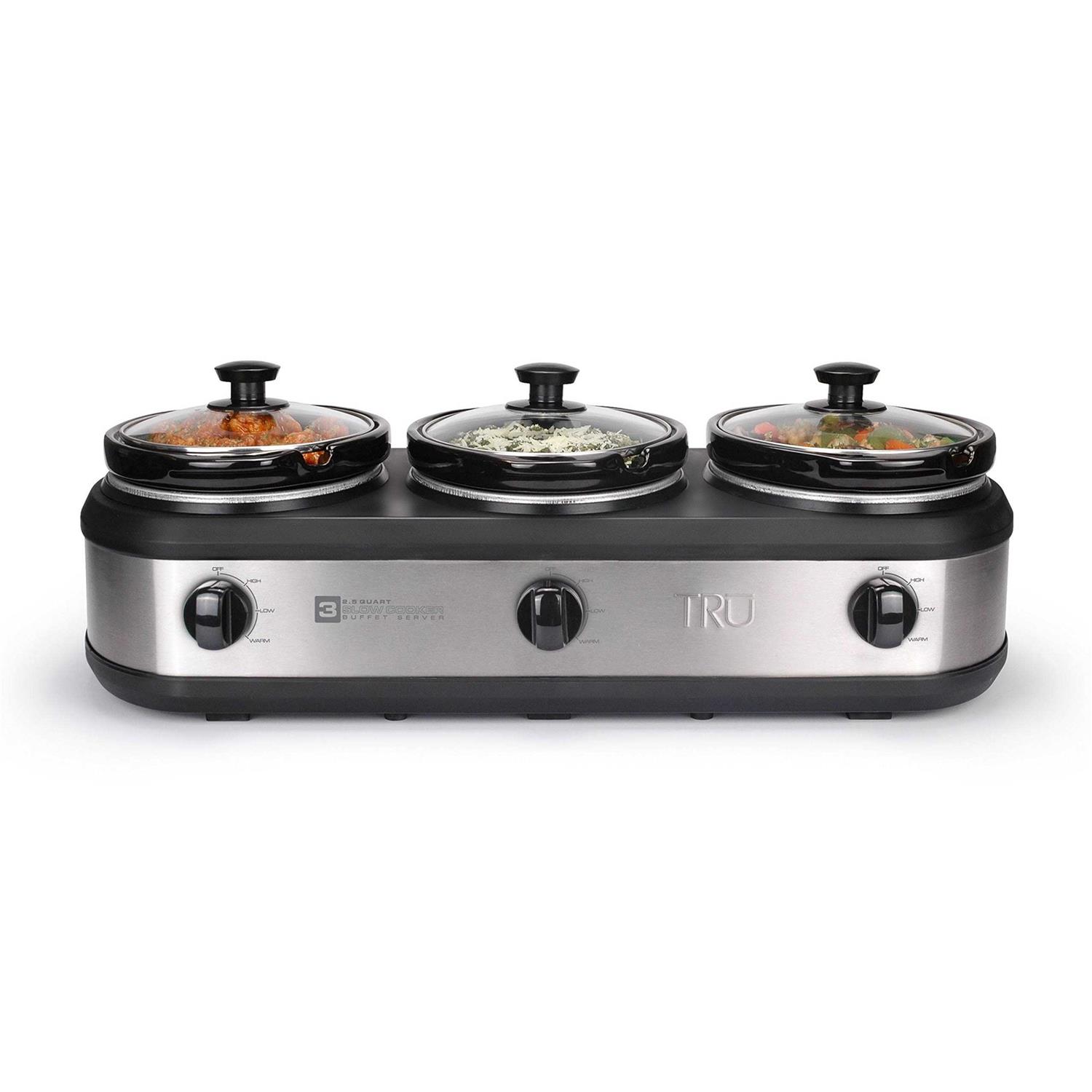 TRU Triple Slow Cooker