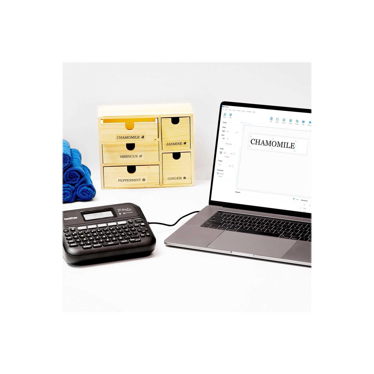 Brother P-Touch PT-D460BT Business Expert Connected Label Maker with Bluetooth