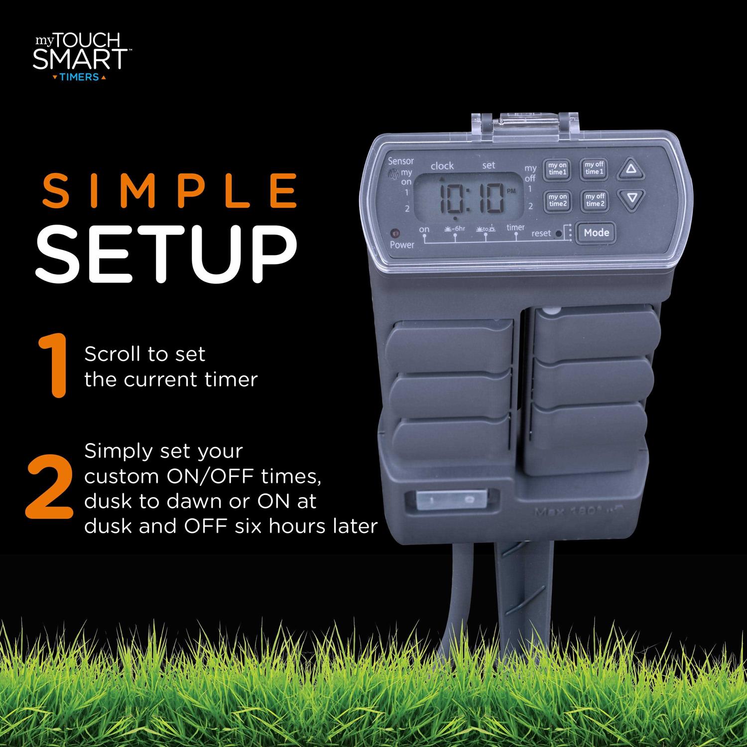 myTouchSmart Outdoor Digital Garden Stake Timer