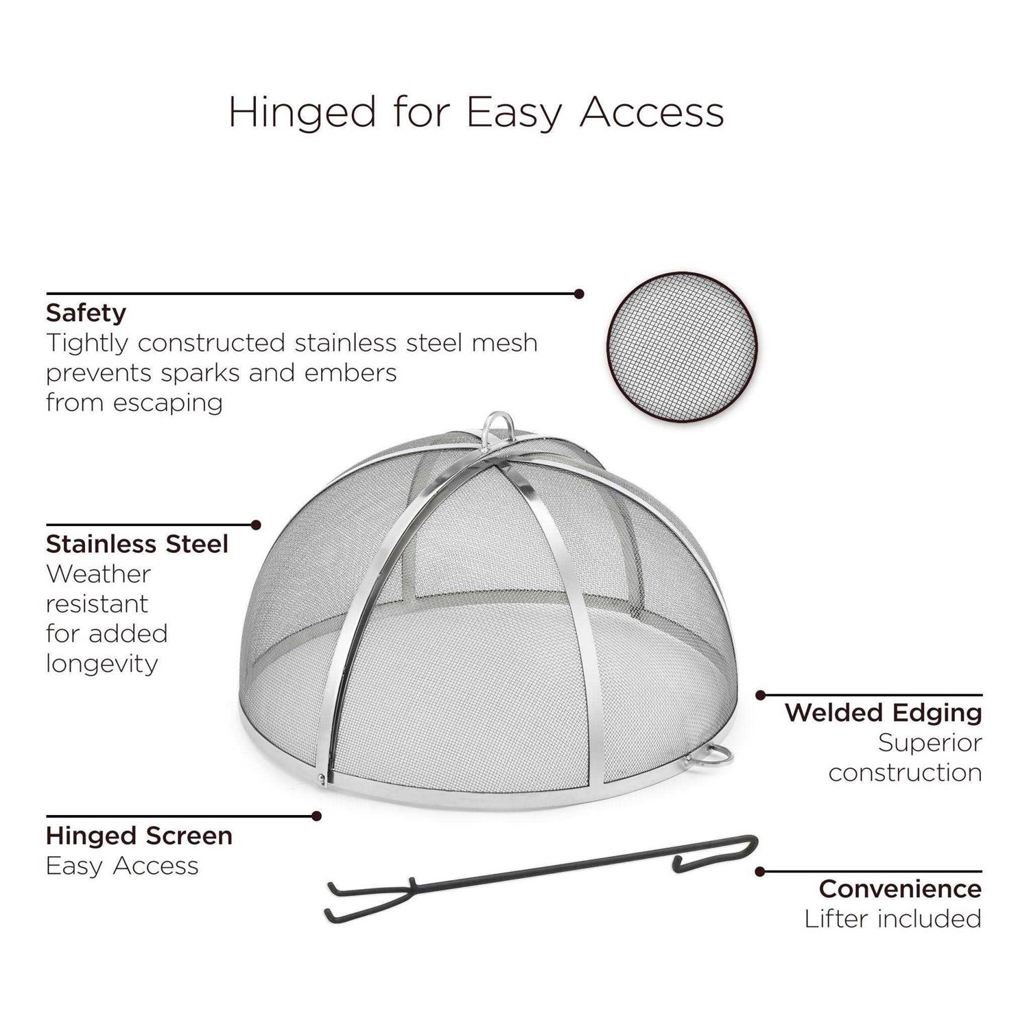 Good Directions 18 Stainless Steel Spark Screen with Lifter