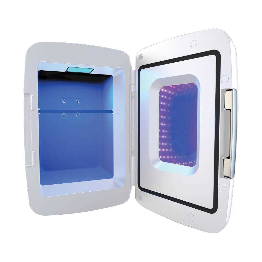 Frigidaire 6 Can Mini Retro Led Light Up Beverage Fridge