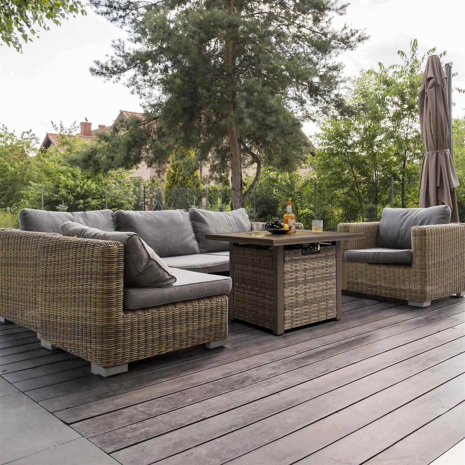 Nuu Garden 32 50000 BTU Fire Pit Table AF018