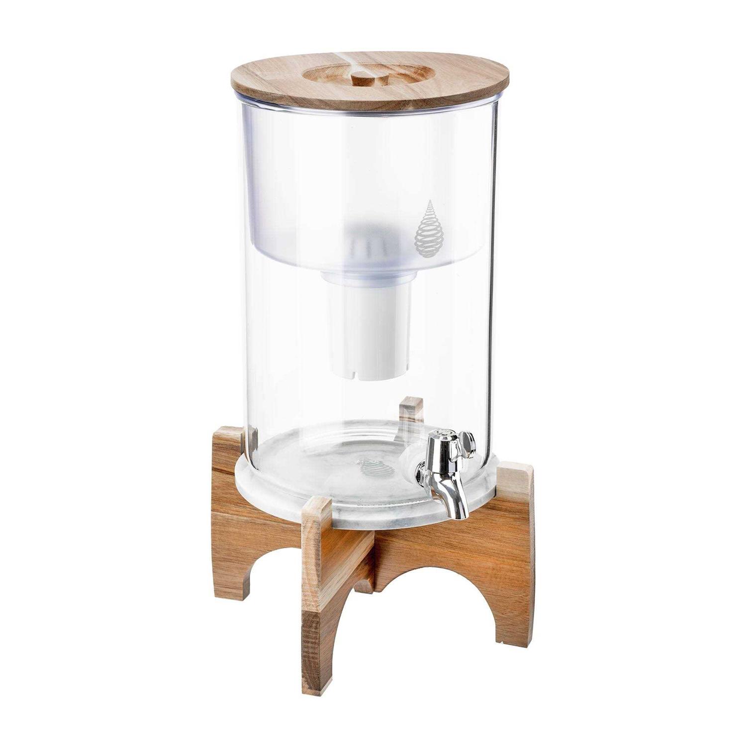 Invigorated Water Countertop Alkaline Water Filter pH Recharge Glass