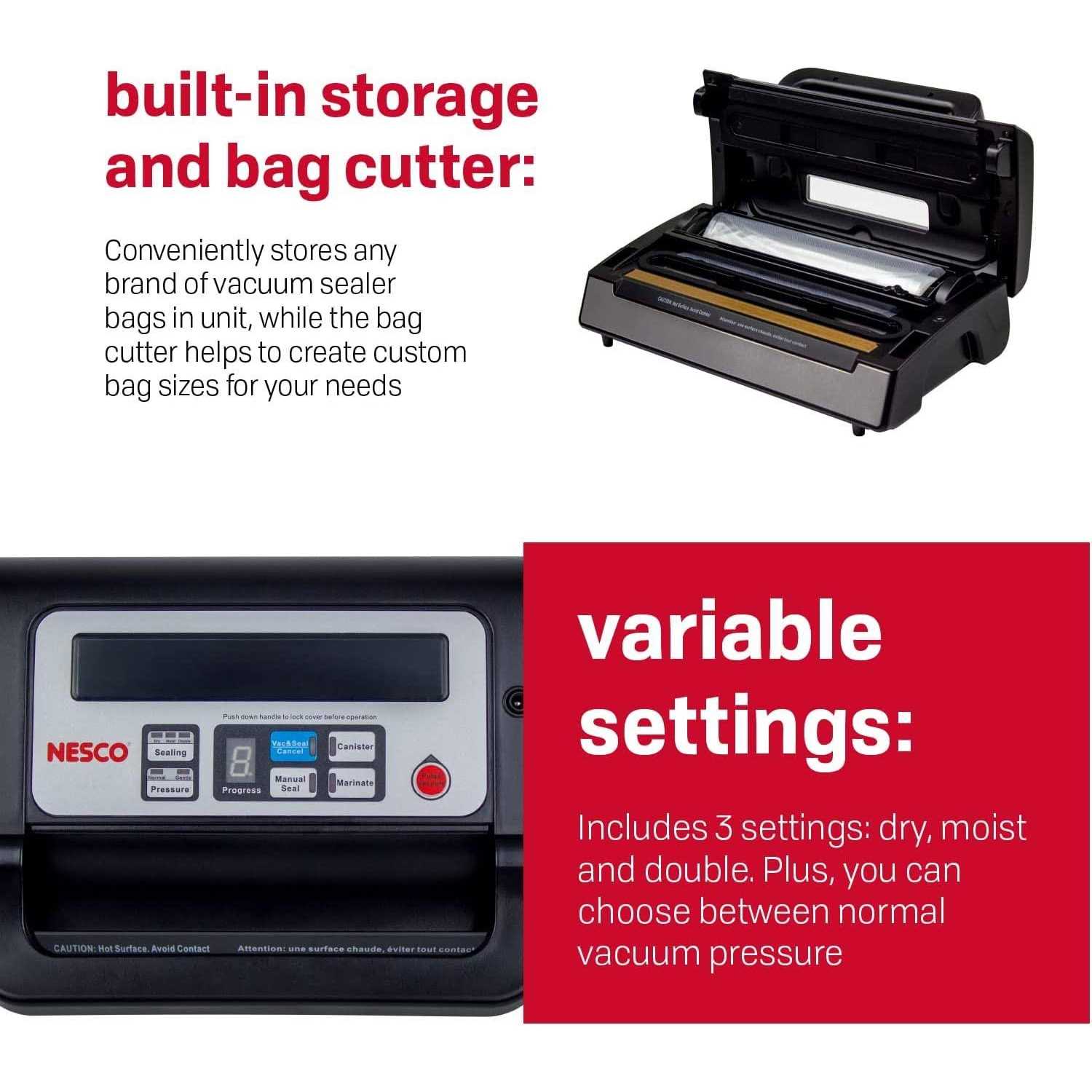 Nesco VS-12 Deluxe Vacuum Sealer